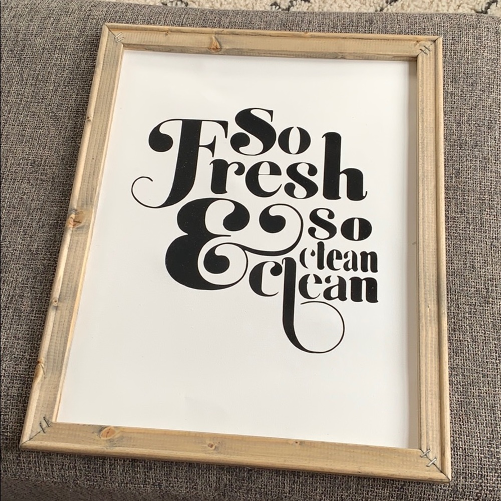 Reverse canvas decor